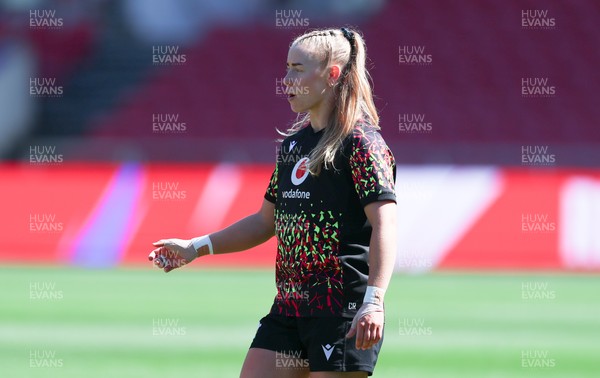 240426 - Wales Women’s Rugby Captain’s Run - Catherine Richards during Captain’s Run at Ashton Gate, ahead of the Women’s 6 Nations match against England