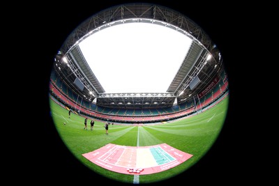 260424 - Wales Women Rugby Captain’s Run - during Captain’s Run at the Principality Stadium ahead of Wales’ Guinness Women’s 6 Nations match against Italy