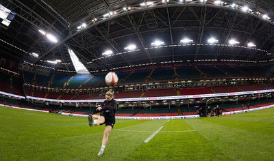 260424 - Wales Women Rugby Captain’s Run - Wales’ Keira Bevan during Captain’s Run at the Principality Stadium ahead of Wales’ Guinness Women’s 6 Nations match against Italy