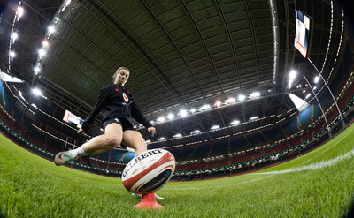 260424 - Wales Women Rugby Captain’s Run - Wales’ Keira Bevan during Captain’s Run at the Principality Stadium ahead of Wales’ Guinness Women’s 6 Nations match against Italy