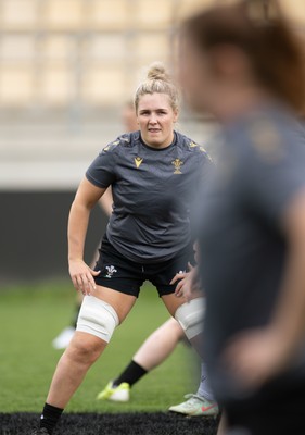 260425 - Wales Women Captains Run -Alex Callender during Captains Run ahead of Wales’ final Guinness Women’s Six Nations match against Italy