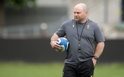 260425 - Wales Women Captains Run -Sean Lynn, Wales Women head coach during Captains Run ahead of Wales’ final Guinness Women’s Six Nations match against Italy