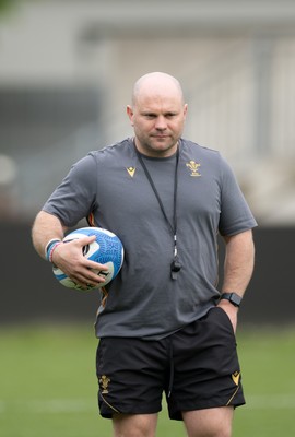 260425 - Wales Women Captains Run -Sean Lynn, Wales Women head coach during Captains Run ahead of Wales’ final Guinness Women’s Six Nations match against Italy