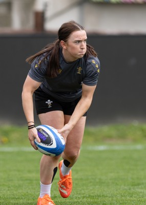 260425 - Wales Women Captains Run - Sian Jones during Captains Run ahead of Wales’ final Guinness Women’s Six Nations match against Italy
