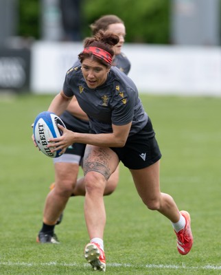 260425 - Wales Women Captains Run - Georgia Evans during Captains Run ahead of Wales’ final Guinness Women’s Six Nations match against Italy