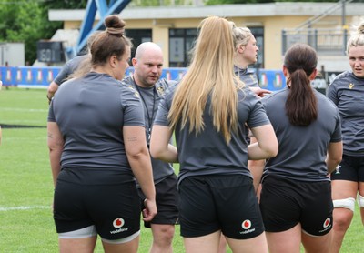 260425 - Wales Women Captains Run -Sean Lynn, Wales Women head coach during Captains Run ahead of Wales’ final Guinness Women’s Six Nations match against Italy