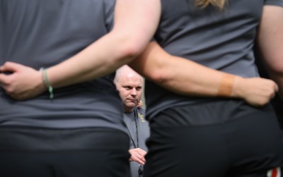 260425 - Wales Women Captains Run -Sean Lynn, Wales Women head coach during Captains Run ahead of Wales’ final Guinness Women’s Six Nations match against Italy