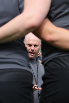 260425 - Wales Women Captains Run -Sean Lynn, Wales Women head coach during Captains Run ahead of Wales’ final Guinness Women’s Six Nations match against Italy