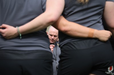 260425 - Wales Women Captains Run -Sean Lynn, Wales Women head coach during Captains Run ahead of Wales’ final Guinness Women’s Six Nations match against Italy