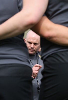 260425 - Wales Women Captains Run -Sean Lynn, Wales Women head coach during Captains Run ahead of Wales’ final Guinness Women’s Six Nations match against Italy