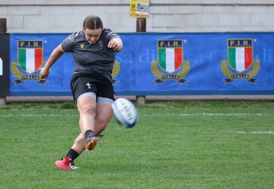 260425 - Wales Women Captains Run -Lleucu George during Captains Run ahead of Wales’ final Guinness Women’s Six Nations match against Italy