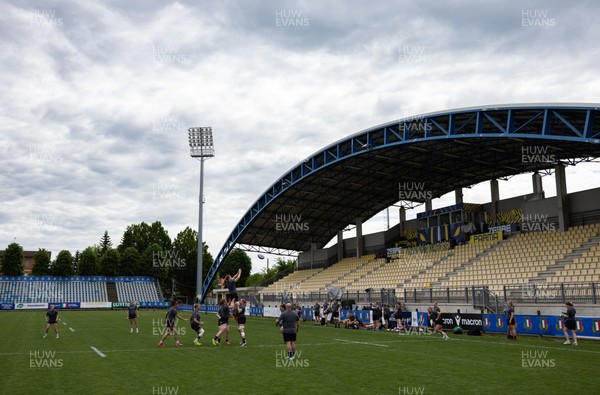 260425 - Wales Women Captains Run - A general view of the Stadio Sergio Lanfranchi during Captains Run ahead of Wales’ final Guinness Women’s Six Nations match against Italy