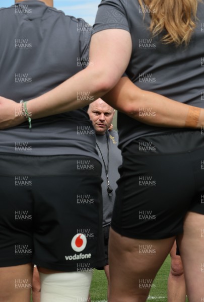 260425 - Wales Women Captains Run -Sean Lynn, Wales Women head coach during Captains Run ahead of Wales’ final Guinness Women’s Six Nations match against Italy
