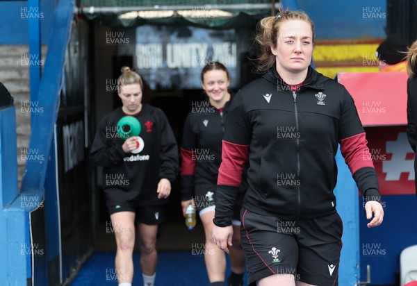 220324 - Wales Women Captain’s Walkthrough - Abbie Fleming during Captain’s Walkthrough ahead of their opening Women’s 6 Nations match against Scotland