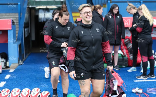 220324 - Wales Women Captain’s Walkthrough - Donna Rose during Captain’s Walkthrough ahead of their opening Women’s 6 Nations match against Scotland