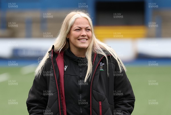 220324 - Wales Women Captain’s Walkthrough - Kelsey Jones during Captain’s Walkthrough ahead of their opening Women’s 6 Nations match against Scotland