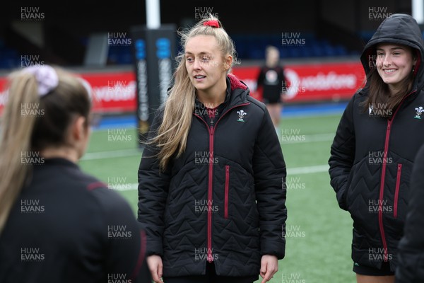 220324 - Wales Women Captain’s Walkthrough - Wales captain Hannah Jones during Captain’s Walkthrough ahead of their opening Women’s 6 Nations match against Scotland