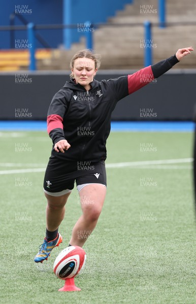 220324 - Wales Women Captain’s Walkthrough -Lleucu George during Captain’s Walkthrough ahead of their opening Women’s 6 Nations match against Scotland