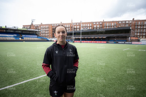 220324 - Wales Women Captain’s Walkthrough - Sian Jones who could win her first cap if she comes off the bench, during Captain’s Walkthrough ahead of their opening Women’s 6 Nations match against Scotland