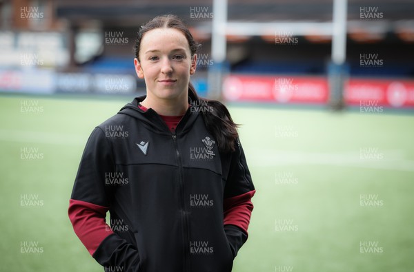 220324 - Wales Women Captain’s Walkthrough - Sian Jones who could win her first cap if she comes off the bench, during Captain’s Walkthrough ahead of their opening Women’s 6 Nations match against Scotland