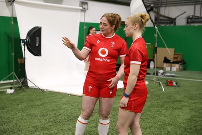 170325 - Wales Women Rugby  Squad Portraits Behind the scenes - Abbie Fleming