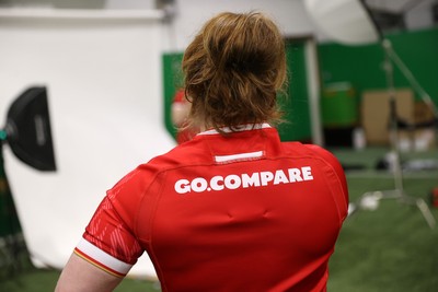 170325 - Wales Women Rugby  Squad Portraits Behind the scenes - Abbie Fleming