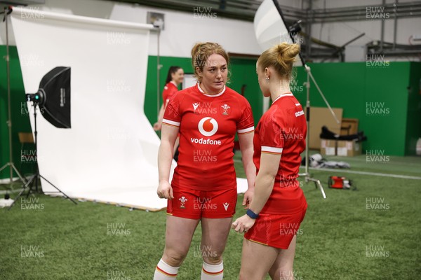 170325 - Wales Women Rugby  Squad Portraits Behind the scenes - Abbie Fleming