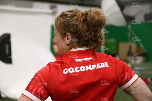 170325 - Wales Women Rugby  Squad Portraits Behind the scenes - Abbie Fleming