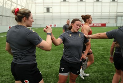 030625 - Wales Women Fitness Training as their preparation for this years World Cup begins - Gwen Crabb and Lleucu George