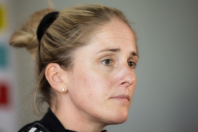 200622 - Wales Women Football Squad Announcement - Wales Women manager Gemma Grainger speaks to media during press conference to announce the squad to take on New Zealand