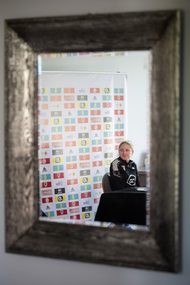 200622 - Wales Women Football Squad Announcement - Wales Women manager Gemma Grainger speaks to media during press conference to announce the squad to take on New Zealand