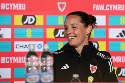 080626 - Wales Women Football Media Conference - Wales head coach Rhian Wilkinson speaks to the media ahead of their upcoming World Cup qualifier match against Czech Republic