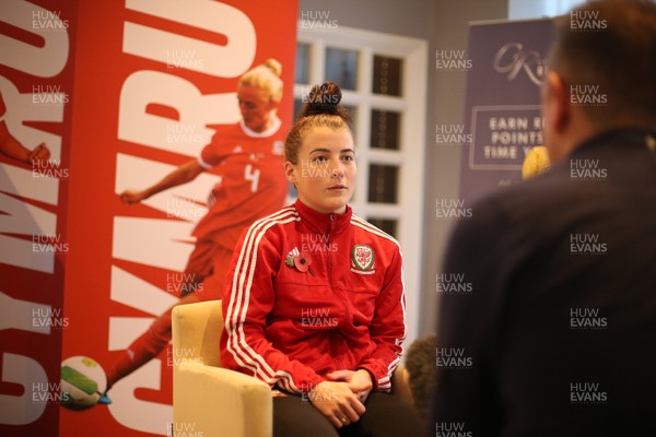 061119 - Wales Women Football Media Interviews - Angharad James talks to the media