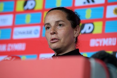 270526 - Wales Women Football Squad Announcement - Wales Women Head Coach, Rhian Wilkinson speaks to the press after announcing her squad for the upcoming World Cup Qualifying match against Czech Republic  