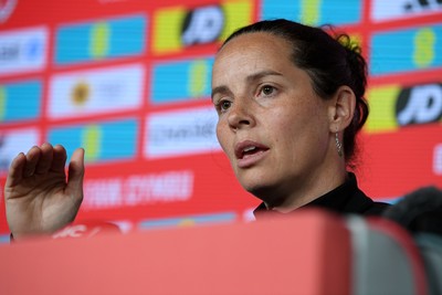 270526 - Wales Women Football Squad Announcement - Wales Women Head Coach, Rhian Wilkinson speaks to the press after announcing her squad for the upcoming World Cup Qualifying match against Czech Republic  