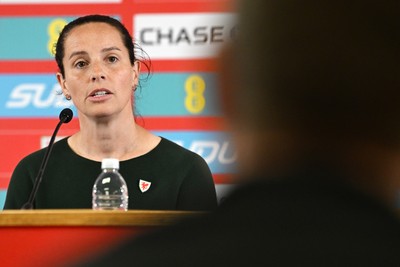 290926 - Wales Women Football Squad Announcement - Wales Manager Rhian Wilkinson announces her squad for the upcoming 2027 FIFA Women’s World Cup Play Offs against Albania