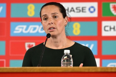 290926 - Wales Women Football Squad Announcement - Wales Manager Rhian Wilkinson announces her squad for the upcoming 2027 FIFA Women’s World Cup Play Offs against Albania