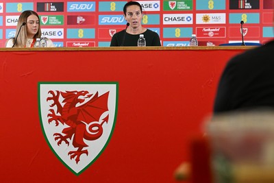 290926 - Wales Women Football Squad Announcement - Wales Manager Rhian Wilkinson announces her squad for the upcoming 2027 FIFA Women’s World Cup Play Offs against Albania