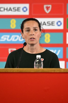 290926 - Wales Women Football Squad Announcement - Wales Manager Rhian Wilkinson announces her squad for the upcoming 2027 FIFA Women’s World Cup Play Offs against Albania