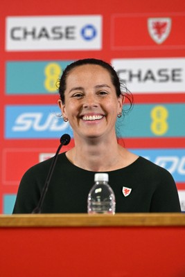 290926 - Wales Women Football Squad Announcement - Wales Manager Rhian Wilkinson announces her squad for the upcoming 2027 FIFA Women’s World Cup Play Offs against Albania