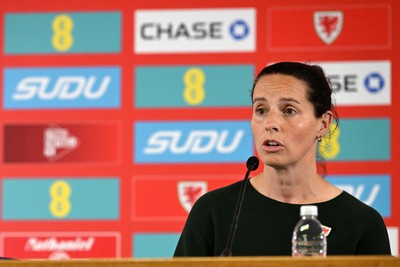 290926 - Wales Women Football Squad Announcement - Wales Manager Rhian Wilkinson announces her squad for the upcoming 2027 FIFA Women’s World Cup Play Offs against Albania