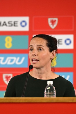 290926 - Wales Women Football Squad Announcement - Wales Manager Rhian Wilkinson announces her squad for the upcoming 2027 FIFA Women’s World Cup Play Offs against Albania