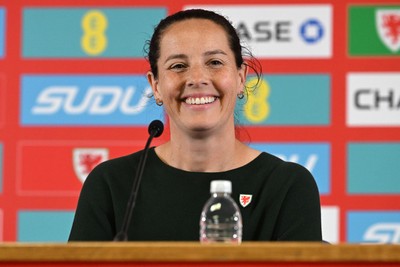 290926 - Wales Women Football Squad Announcement - Wales Manager Rhian Wilkinson announces her squad for the upcoming 2027 FIFA Women’s World Cup Play Offs against Albania