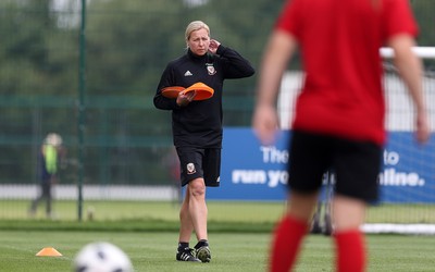 Wales Women Football Training 040618