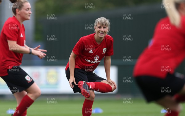 040618 - Wales Women Football Training - Gemma Evans during training