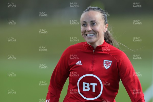 060421 Wales Women Football Training Session - Natasha Harding during training session ahead of their match against Canada
