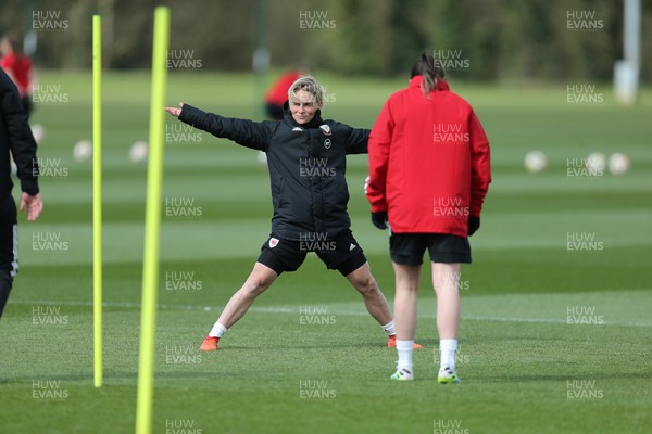 060421 Wales Women Football Training Session - Jess Fishlock during training session ahead of their match against Canada