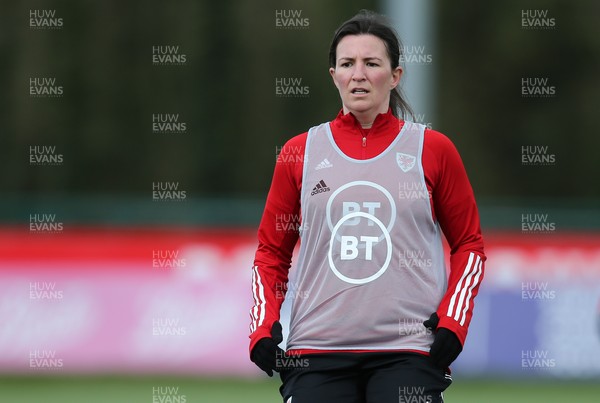 060421 Wales Women Football Training Session - Helen Ward of Wales during training session ahead of their match against Canada