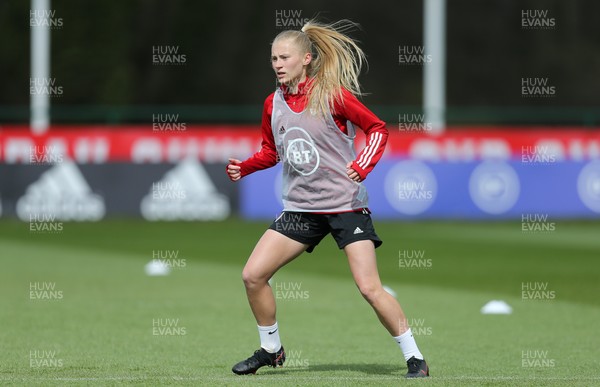 060421 Wales Women Football Training Session - Bethan Roberts of Wales during training session ahead of their match against Canada