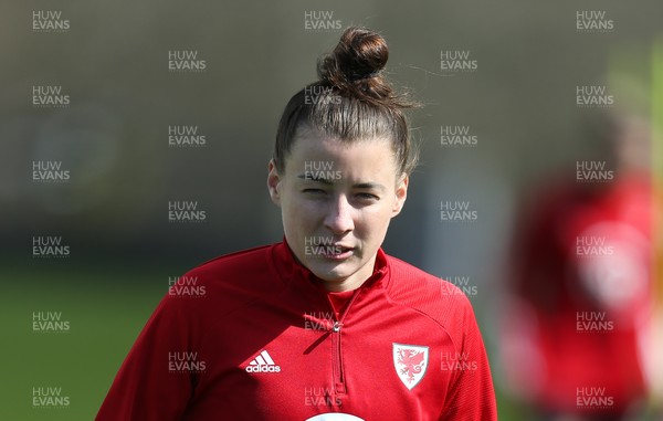060421 Wales Women Football Training Session - Hayley Ladd of Wales during training session ahead of their match against Canada